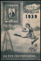 1939 HAFA 82. számú árjegyzék (100 éve fényképezünk...) Bp., Tolnai-ny., 128 p. Fekete-fehér képekkel illusztrált. Kiadói papírkötés.