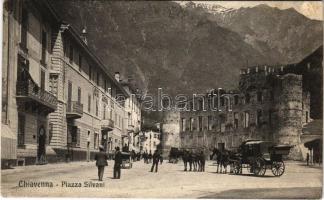 1907 Chiavenna, Piazza Silvani / square (wet corner)