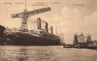 The steamship P.D. Imperator in Hamburg