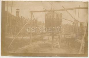 1915 Moreni, petroleum extraction, oil rigs. photo (fl)