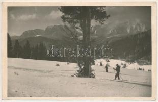 1939 Predeál, Predeal; síelők, téli sport / ski, winter sport. photo (fl)