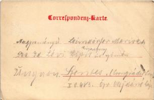 1901 Gruss aus Klosterneuburg vom Pionnier Bataillon / Üdvözlet Klosterneuburg-ból a cs. és kir. hid...