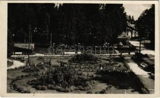 1943 Borszék, Borsec; fürdő park. Heiter György felvétele / spa park