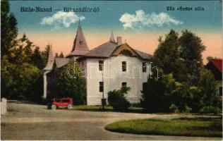 Bikszádfürdő, Baile Bicsad, Bixad; Berta Villa, automobile. Edit. Jónás Ármin Nr. 4. 1929.