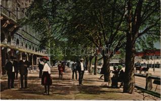 1914 Nagyszeben, Hermannstadt, Sibiu; Bretterpromenade / sétány / promenade