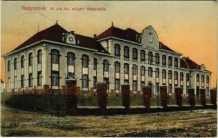 1915 Nagyenyed, Aiud; Polgári leány iskola. Földes Ede kiadása / girl school (fl)