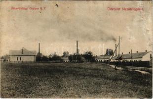 1913 Mezőtelegd, Tileagd; Bihar-Szilágyi Olajipar rt. gyára / factory of the oil industry (r)