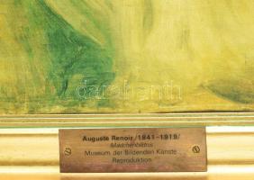 Renoir reprodukció vásznon. Dekoratív fa keretben 50x41 cm