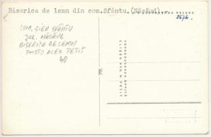 Sajószentandrás, Sieu-Sfantu; Biserica de lemn / Ortodox fatemplom / Orthodox wooden church. Foto Al...