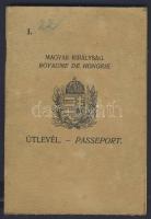 1936 Magyar Királyi Útlevél szép állapotban / 1936 Hungarian passport in qood condition