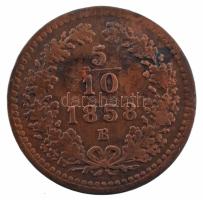 1858B 5/10kr Cu T:VF  Adamo M3