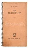 A.L. Benton: Der Benton-Test. Heft 2. Bern-Stuttgart, 1961. Verlag Hans Huber. Kiadói spirálfűzéses kartonált papírkötésben.