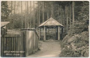 1939 Zajzon, Zaizon-fürdő, Zajzonfürdő, Baile Zizin; Izvorul Regina Maria / Mária királyné forrás / spa, spring source. photo