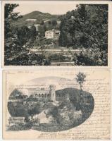 Csucsa, Ciucea; Ady és Boncza kastély - 2 db régi képeslap / castles - 2 pre-1945 postcards