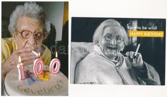 17 db MODERN időseket ábrázoló reklám képeslap, több egyformával / 17 modern advertising motive post...