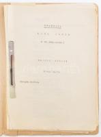 Lőwy Árpád (Dr. Réthy László) tréfás versei. Kézirat. Második kiadás. Kiadják: Barátai. H.n., é.n., 66 p. Lefűzve, sérült papírmappában, helyenként kissé sérült lapszélekkel.