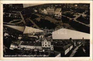 1941 Szatmárnémeti, Satu Mare; Ami a székesegyház tornyából látszik, zsinagóga / view from the tower of the cathedral, synagogue. photo (fl)