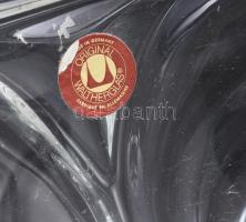 Original Waltherglas kristály talpas asztalközép. Címkével jelzett, hibátlan, savmaratott díszítésse...