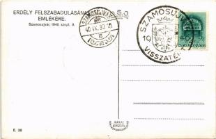 1940 Szamosújvár, Gherla; bevonulás / entry of the troops + "1940 Szamosújvár visszatért" ...