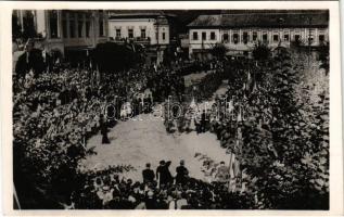 1940 Nagybánya, Baia Mare; bevonulás / entry of the troops + "1940 Nagybánya visszatért" So. Stpl