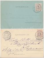 1899 (Vorläufer) Pozsony, Pressburg, Bratislava; Mária Terézia szobor este és nappal - 2 db hosszú c...