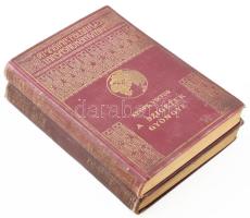 Merlin Moore Taylor: A kannibálok földjén. Barangolás Pápua szívében. Fordította: Halász Gyula. Magyar Földrajzi Társaság Könyvtára. Bp.,[1926], Lampel R. Kiadói egészvászon kötés, kissé kopottas, kissé foltos, egyébként jó állapotban. + Keöpe Viktor (1883-1970): A szigetek gyöngye. Magyar Földrajzi Társaság Könyvtára. Bp.,Franklin. Fekete-fehér képekkel illusztrált, kihajtható térkép melléklettel. Kiadói dúsan aranyozott egészvászon sorozatkötésben, kopással.