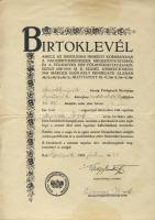 1945 2db nagybirtok-rendszerrel kapcsolatos nyomtatvány, mint egy Birtoklevél illetve egy rendelet az Ideiglenes Nemzeti Kormánytól