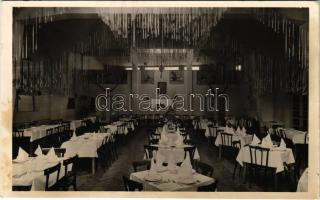 1939 Komárom, Komárnó; Tromler Miklós Központi Szálloda, étterem és kávéház, belső / hotel, cafe and restaurant, interior