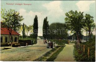 1911 Szenc, Szempcz, Senec; Pozsonyi országút. Jungkönig József kiadása / road