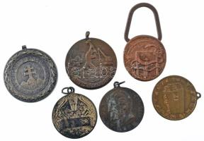 Vegyes ~569g-os nagyrészt sport emlék és díjérem tétel, egyik márvány alapon, közte 1960. "Árví...