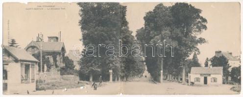 Saint-Servan, Cote d'Emeraude, Le Mouchoir Vert. Bellebon débitant / street view, shop, 2-tiled panorama card (lyuk / pinhole)