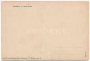 Székely népviselet. Vasúti levelezőlapárusítás / Székler Volkstracht / Secui folklore (Rb)