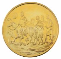 Nagy-Britannia DN "Canterburyi katedrális" aranyozott fém emlékérem eredeti dísztokban (44...