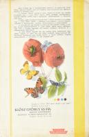 cca 1930 Klösz nyomda reklám nyomtatvány, Ámor és Psyche a címlapon 4 oldal a colorofset nyomásról 23x34 cm