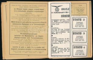 1934 Tornászvilágbajnokság Budapest résztvevő rlszére kiadott füzet információkkal, jegyekkel, stb 6...