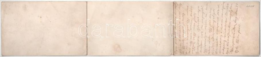 Győr. 3-részes kinyitható panorámalap (non PC)