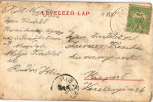 1908 Gyöngyös, Szt. Bertalan templom, Braun üzlete (fl)