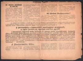 1919 Miskolci napló március 23-i száma a kommün kikiáltásának híreivel