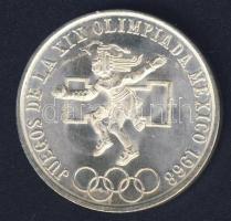 Mexikó 1968. 25P Ag "Olimpia" T:1-/2+
