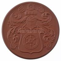 NDK DN "Erfurt városi tanácsa emlékül" jelzett Meisseni porcelán emlékérem eredeti dísztok...