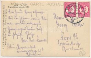 1932 Fogaras, Fagaras; Lacul si Varful Urlei / Urlei-See mit Spitze / Urlea tó és hegy / lake and mo...