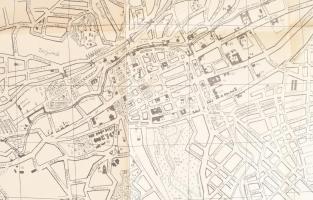 1941 Kolozsvár szabad királyi város átnézeti térképe, a "Kolozsvári Útmutató" melléklete, ...