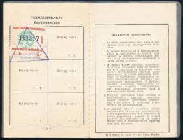 cca 1980 Úttörővasutas sportkör igazolvány