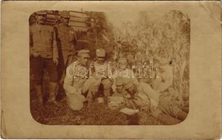 1915 Osztrák-magyar távbeszélő osztag katonái / K.u.k. Gebirgstelefonabteilung No. 119. / WWI Austro-Hungarian military telephone division, soldiers. photo (EB)
