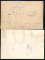 cca 1936 Frontharcosok, hadirokkantak és családtagjaik, 2 db fotó, a hátoldalon jelzettek, 18x12 cm ...