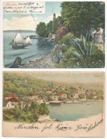 Abbazia, Opatija; - 8 db régi képeslap vegyes minőségben / 8 pre-1945 postcards in mixed quality