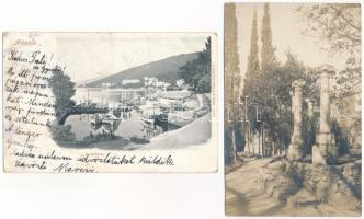 Abbazia, Opatija; - 8 db régi képeslap vegyes minőségben / 8 pre-1945 postcards in mixed quality