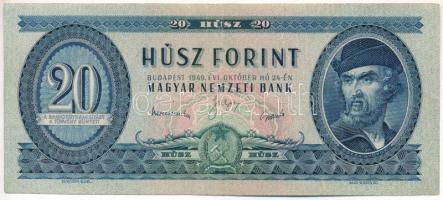 1949. 20Ft C 139 115198 T:F restaurált Hungary 1949. 20 Forint C 139 115198 C:F restored Adamo F10