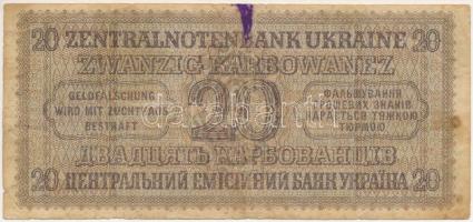 Ukrajna / Német megszállás 1942. 20K T:F folt, kis beszakadások Ukraine / German occupation 1942. 20...