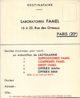 Optraex, Sirop Famel, Lactolaxine - Laboratories Famel, Paris / Francia gyógyszer reklám / French me...